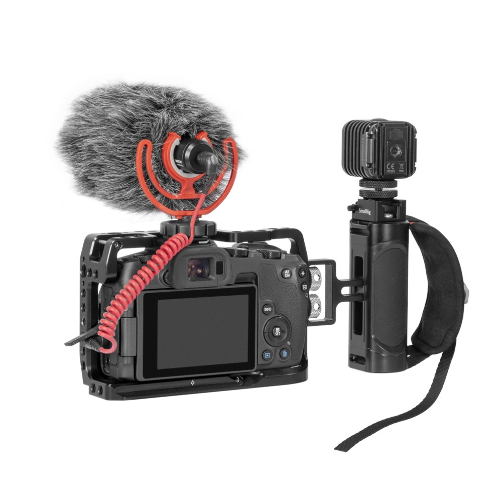 SmallRig 2916 Mini Maniglia Laterale Regolabile per Fotocamere Mirrorless e Digitali con Due Viti da 1/4''-20