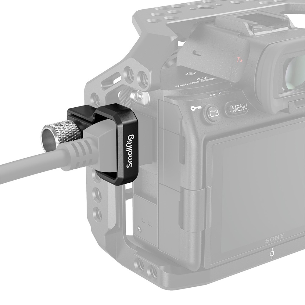 SmallRig 3000 Morsetto per Cavo HDMI per Gabbia Sony A7S III - Fissaggio Sicuro e Protezione del Cavo