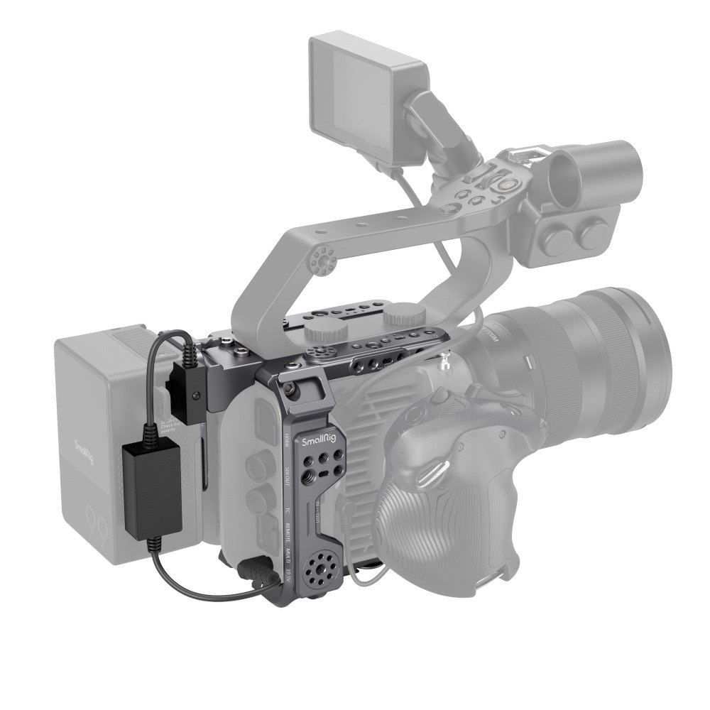 SmallRig 4124 Cage Kit per Sony FX6 - Gabbia in Alluminio e Policarbonato con Piastra V-Mount per Treppiede/Tiro a Mano/a Spalla