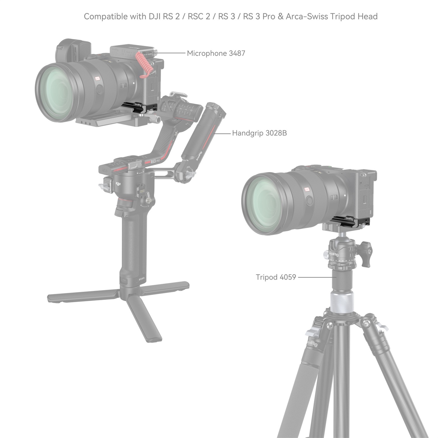SmallRig 4338 Piastra di base a sgancio rapido per Sony Alpha 6700 con punti di montaggio multipli e morsetto per cavo