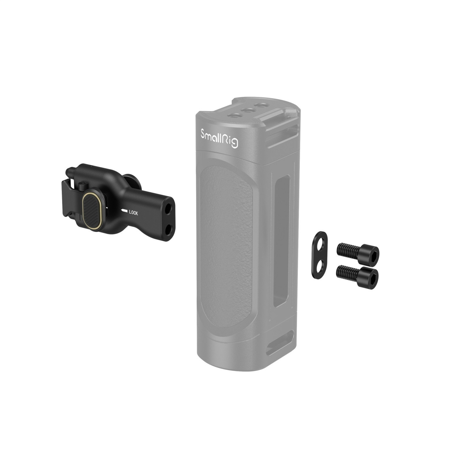 SMALLRIG Adattatore per Maniglia Laterale a Sgancio Rapido - Compatibile con Gabbie per Telefono