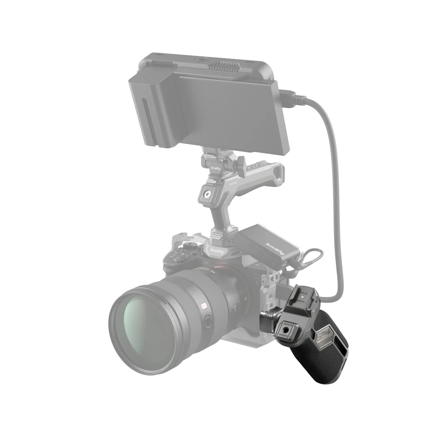 SmallRig HawkLock H21 - Maniglia Laterale Rotante a Sgancio Rapido con Cursore Universale e Rotazione 360°