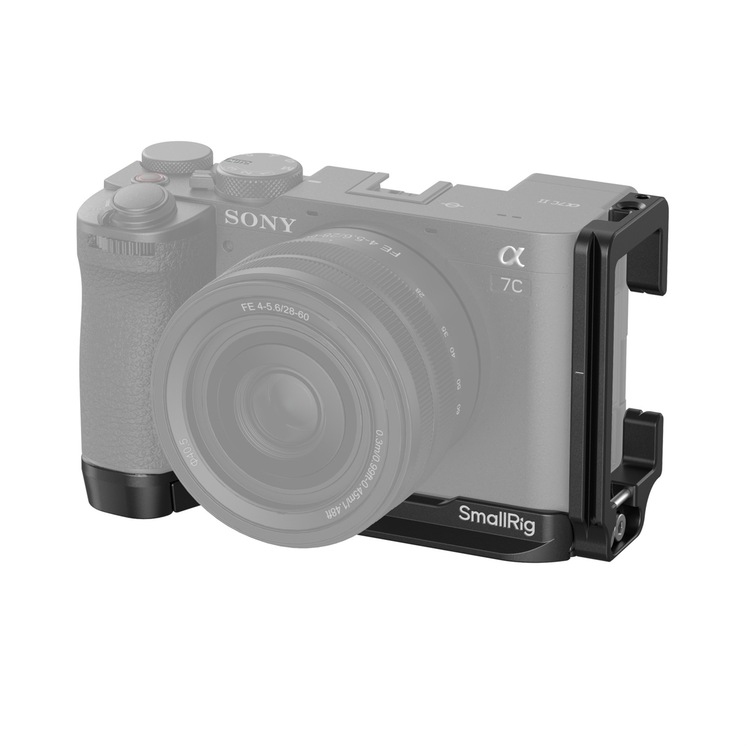 SmallRig Staffa a L 4569 per Sony Alpha 7C II / 7CR - Alluminio, Silicone, Acciaio inox, Arca compatibile con interruttore rapido