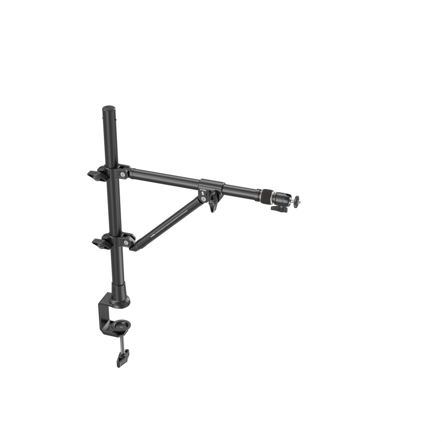 SmallRig 4304 - Staffa da Tavolo Triangolare per Fotografia Aerea e Live Streaming, Max. Carico 3 kg, con Testa a Sfera e Clip per Telefono