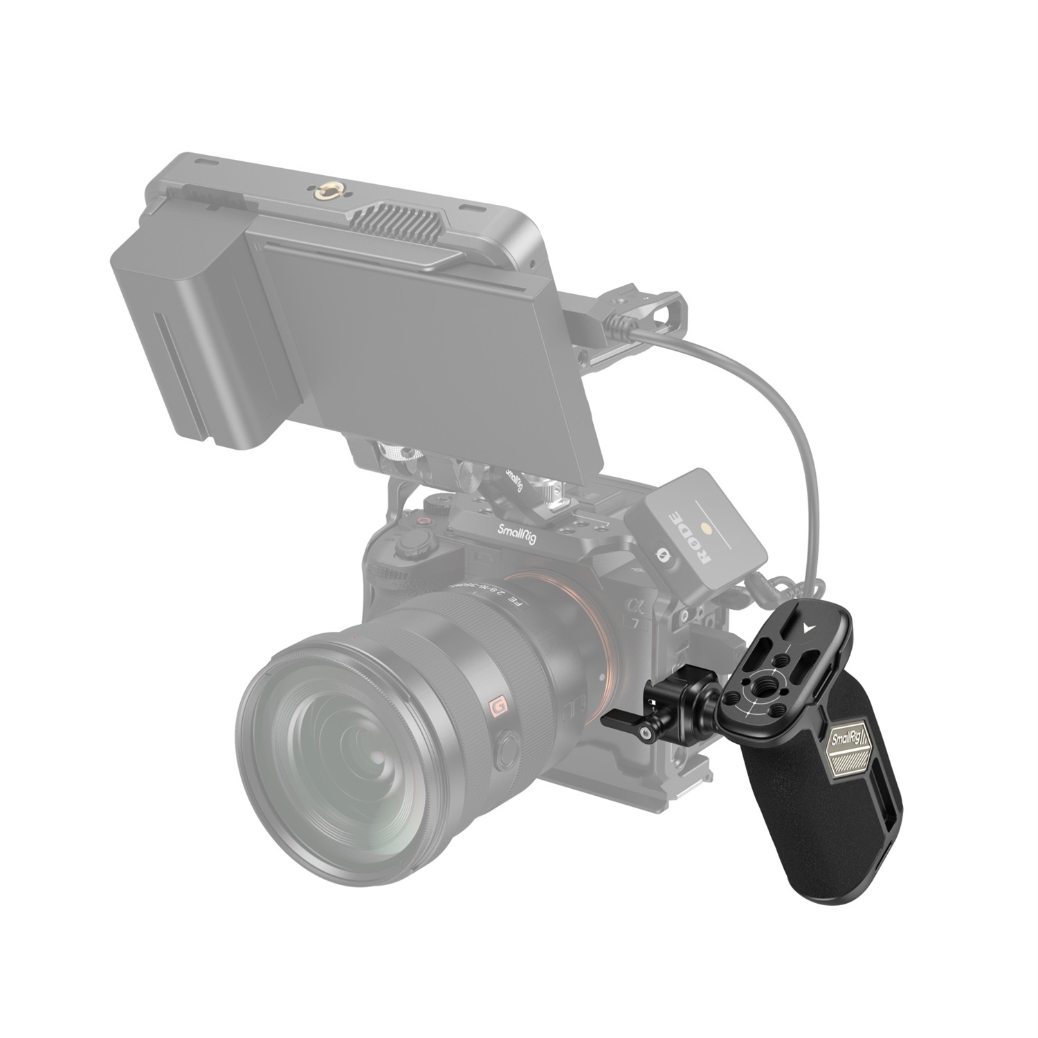 SmallRig 4359 Maniglia Laterale NATO Girevole Universale con Rotazione 360° per Gabbia DSLR