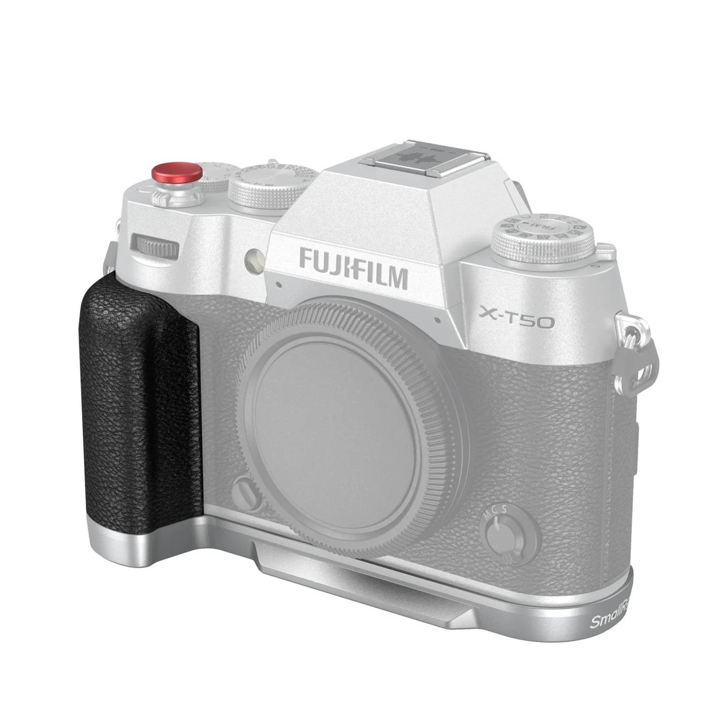 SmallRig Piastra di Montaggio a Forma di L per FUJIFILM X-T50 con Impugnatura Ergonomica in Silicone e Piastra a Sgancio Rapido Arca-Swiss
