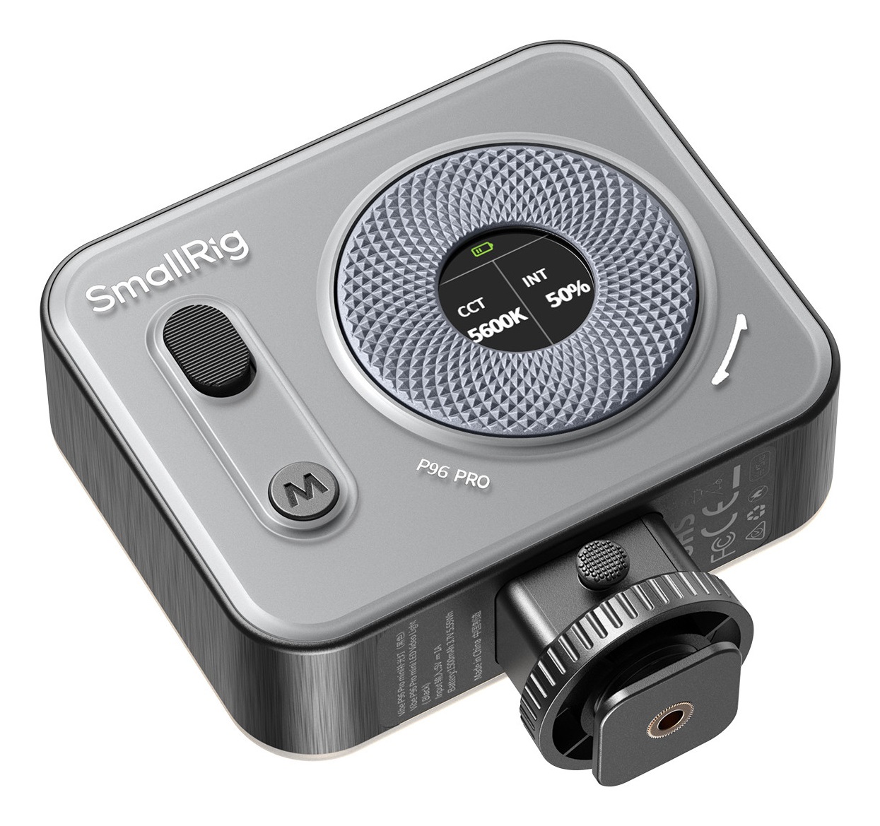 SmallRig Vibe P96 Pro Mini LED Video Light - Luce per Fotografia e Vlogging, CRI95, 2500-6500K, Design Elegante