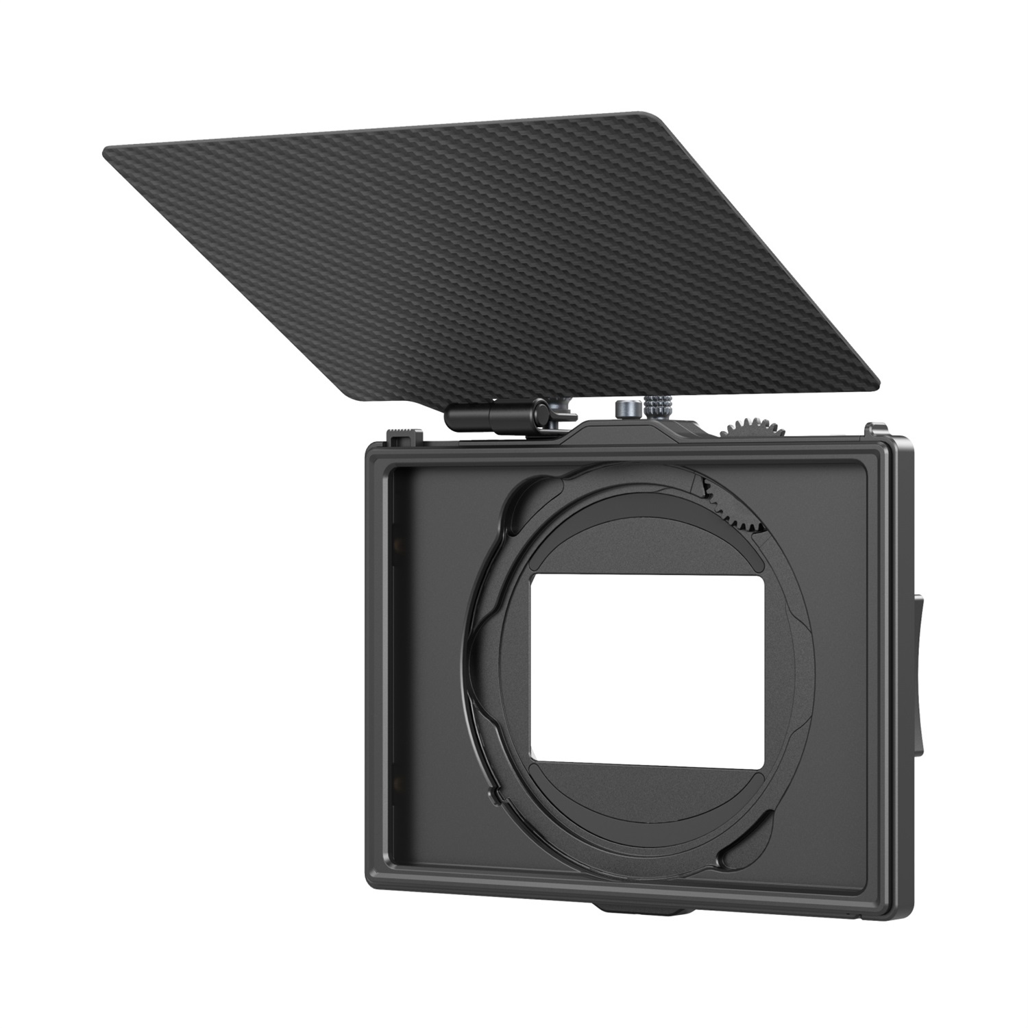 SmallRig LITE Matte Box 4409 con morsetto regolabile e bandiera superiore in fibra per filtri 4x5,65
