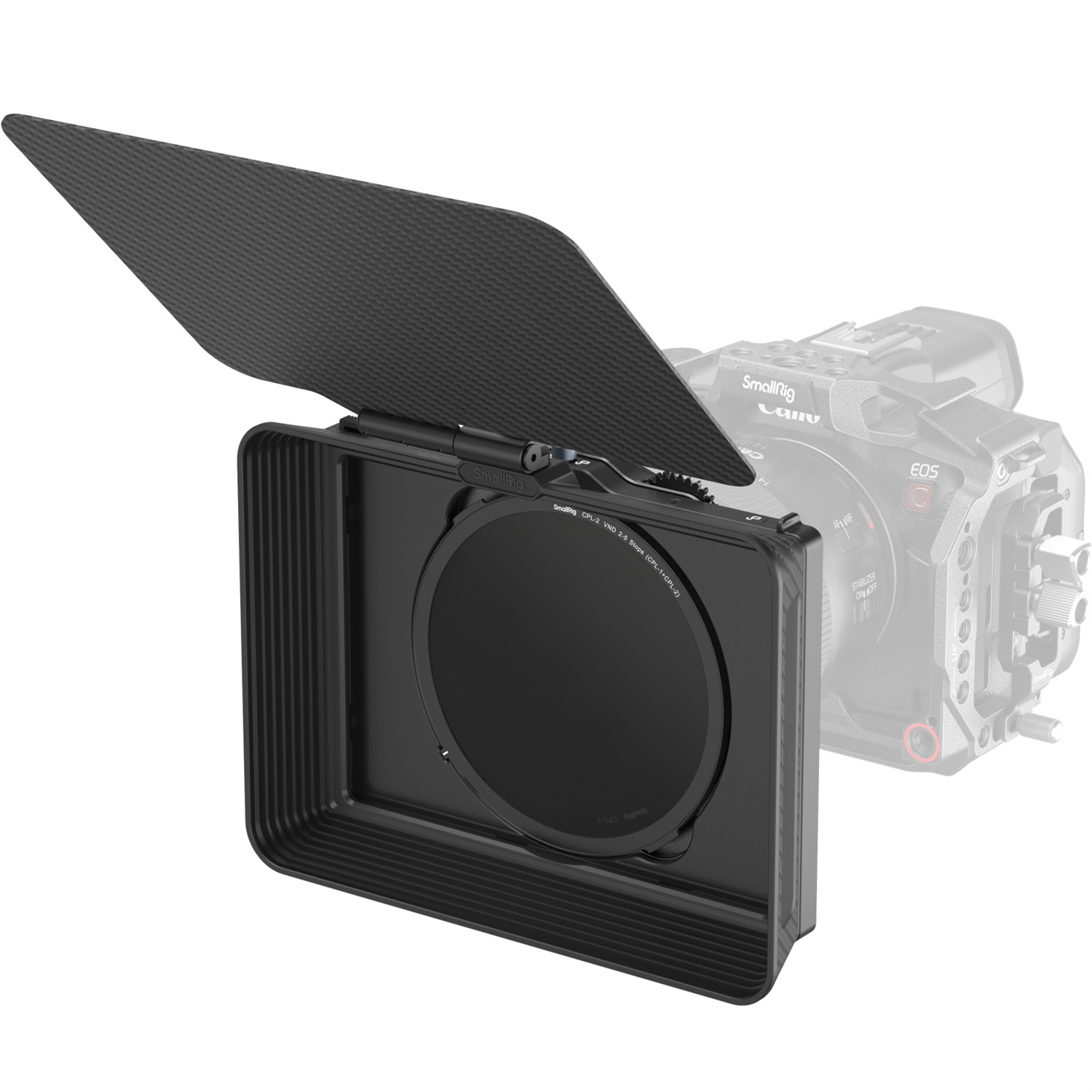 SmallRig Matte Box Regolabile con Kit VND e Paraluce per Fotocamere DSLR e Mirrorless (67-82 mm)