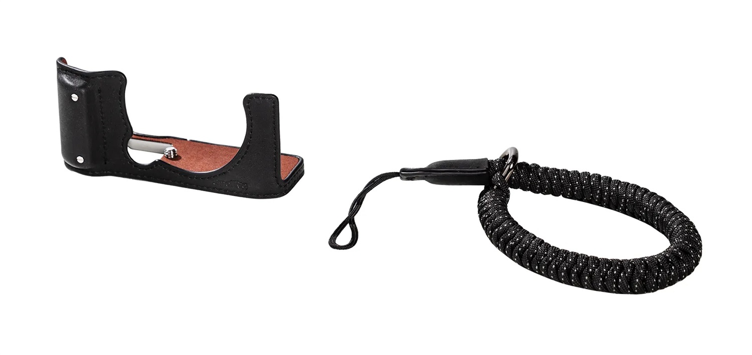 SmallRig Custodia in Pelle per Fujifilm X-M5 - Mezza Custodia con Cinturino da Polso Stile Retrò