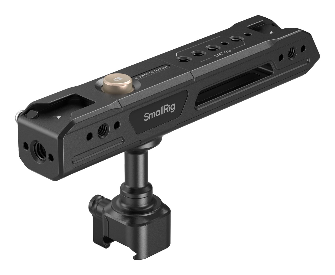 SmallRig 4152 Maniglia Superiore Rotante Leggera con Morsetto NATO e Rotazione 360° per Gabbia Fotocamera