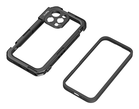 SmallRig 5006 Mobile Video Cage Basic Edition per iPhone 16 Pro e 16 Pro Max - Gabbia per Registrazione Video, YouTube e Live Streaming