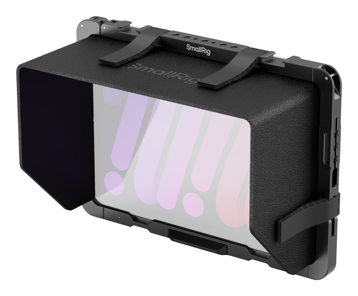 SmallRig Gabbia per iPad mini 6 / A17 Pro con cappuccio parasole staccabile e compatibilità maniglie a sgancio rapido