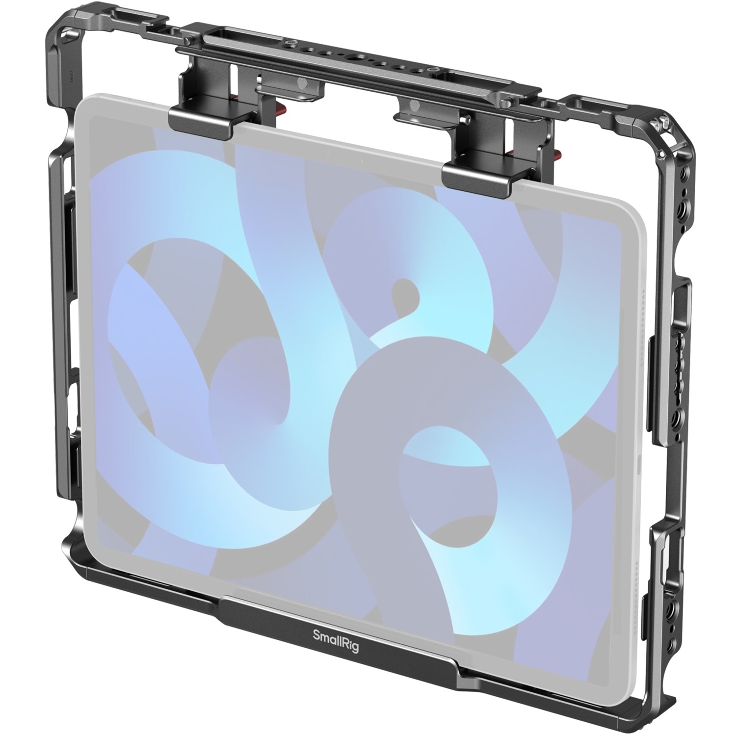 SmallRig MD5059 Gabbia Universale per iPad con Cappuccio Parasole e Fori di Posizionamento