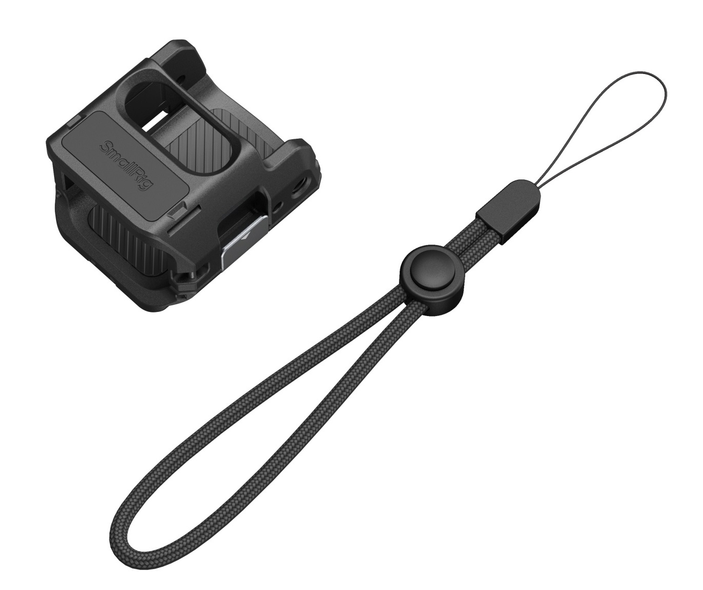 SmallRig Gabbia per DJI Osmo Pocket 3 - Leggera (52g), con Cinturino da Polso e Montaggio GoPro Pieghevole