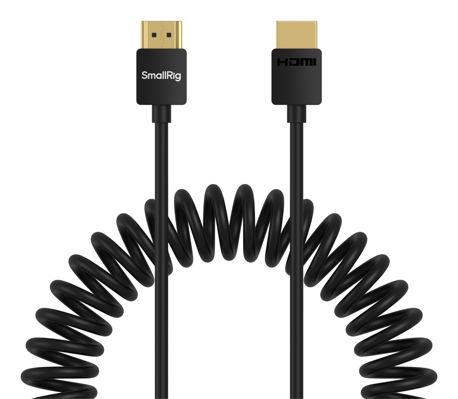 SmallRig 4963 Cavo Dati HDMI a Spirale da A a A, Supporto 4K a 60 Hz per BMPCC 4K/6K e Panasonic S1H/GH5/GH5S