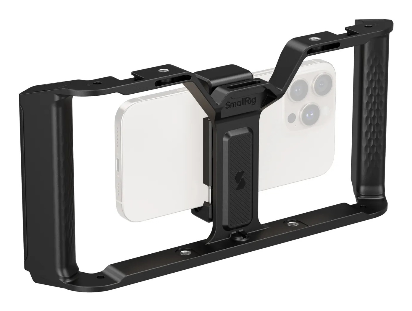 SmallRig IG-01 Integra Grip Cage per smartphone - Doppia impugnatura ultra larga e supporti per pattini freddi