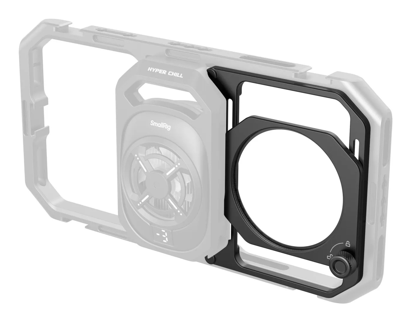 SmallRig Adattatore Filtro Filettato 67 mm con Paraluce Staccabili per Gabbia Universale per Smartphone