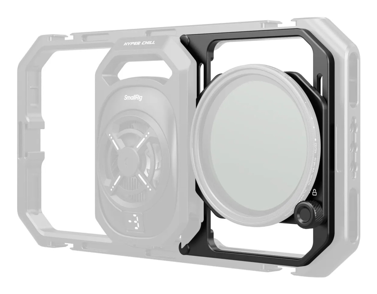 SmallRig Adattatore Filtro Filettato 67 mm con Paraluce Staccabili per Gabbia Universale per Smartphone