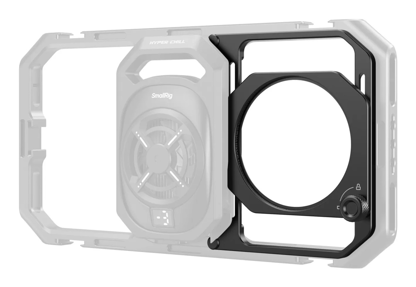 SmallRig Adattatore Filtro Filettato 67 mm con Paraluce Staccabili per Gabbia Universale per Smartphone