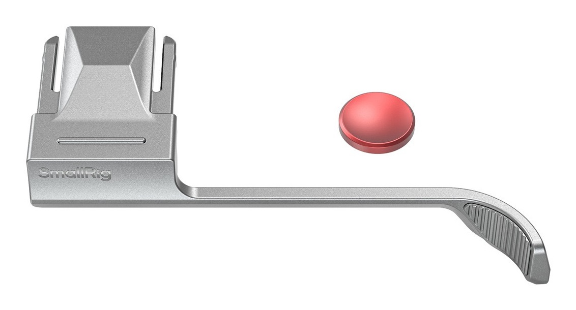 SmallRig 5451 Impugnatura per Pollice Argento/Nero per Fujifilm X-E5 con Pulsante di Rilascio dell'Otturatore