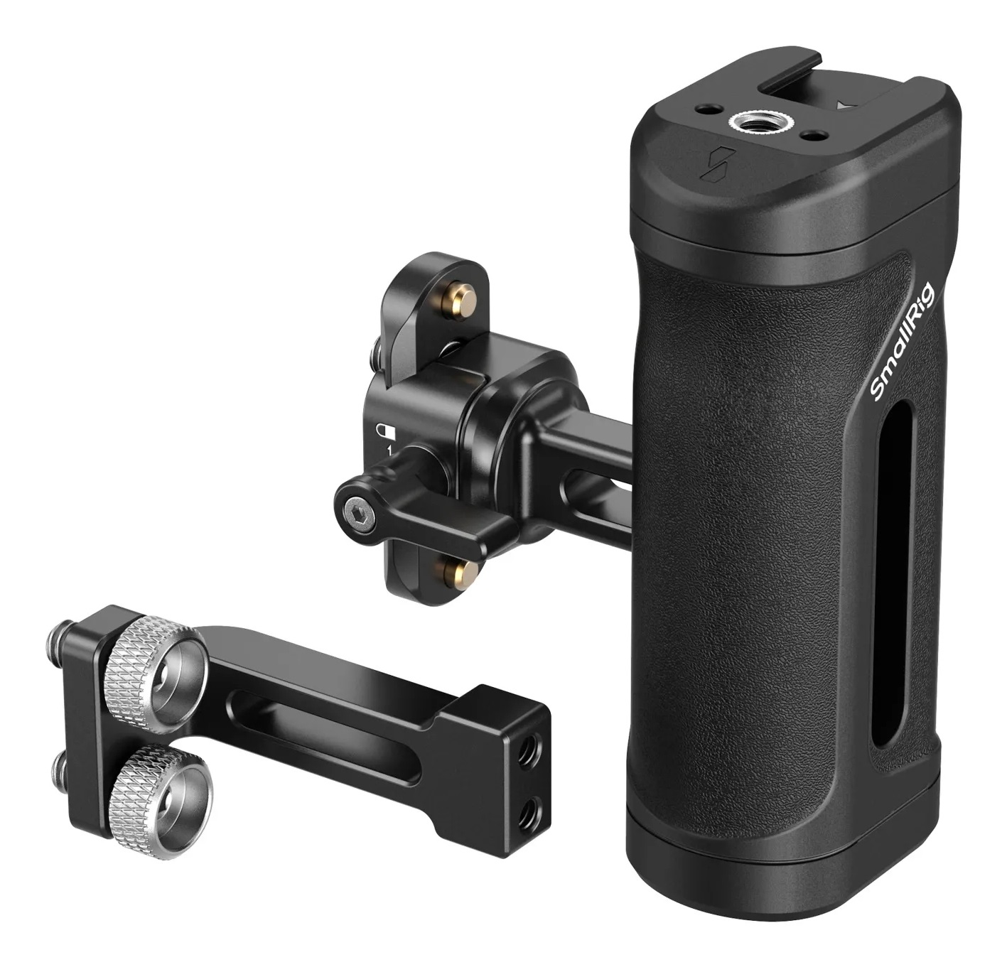 SmallRig Maniglia Laterale Leggera con Morsetto NATO e Fori Filettati 1/4