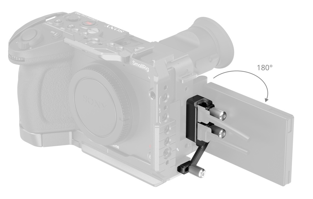 SmallRig Morsetto per Cavo USB-C e MULTI in Alluminio per Gabbie Sony FX2 - Trasmissione Dati Affidabile