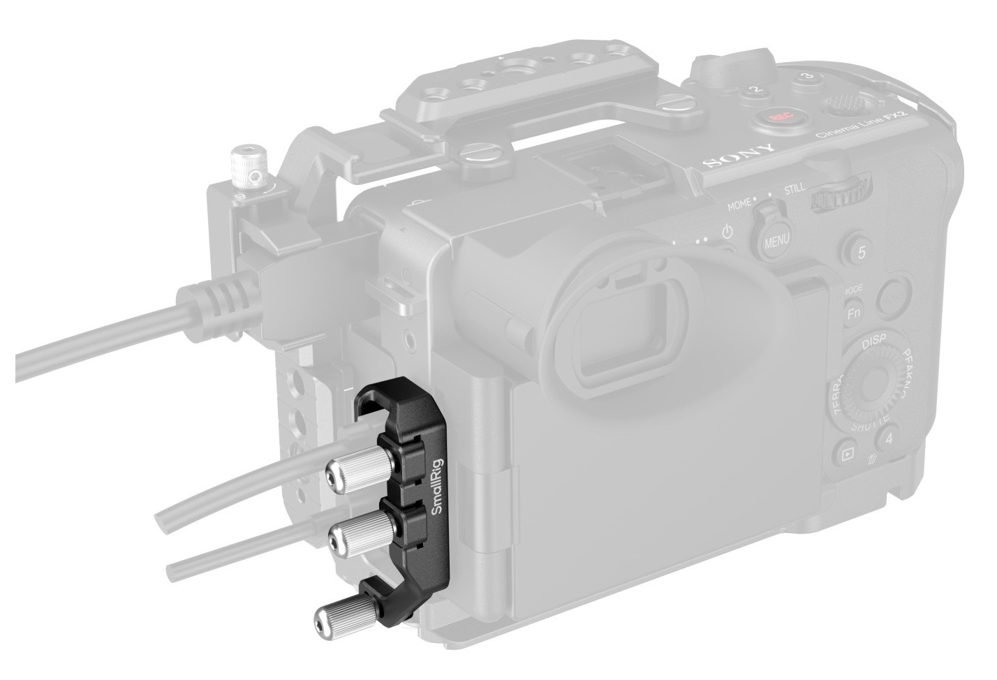 SmallRig Morsetto per Cavo USB-C e MULTI in Alluminio per Gabbie Sony FX2 - Trasmissione Dati Affidabile