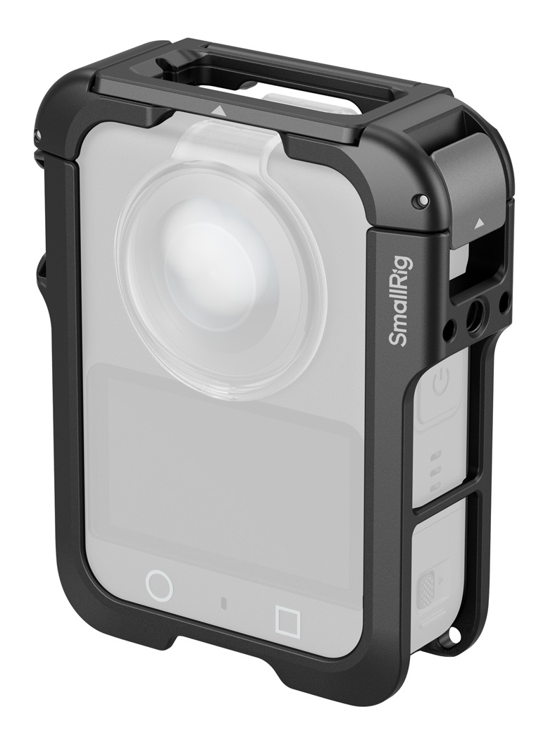 SmallRig 5704 Gabbia per DJI Osmo 360 con copriobiettivo in silicone, vite 1/4