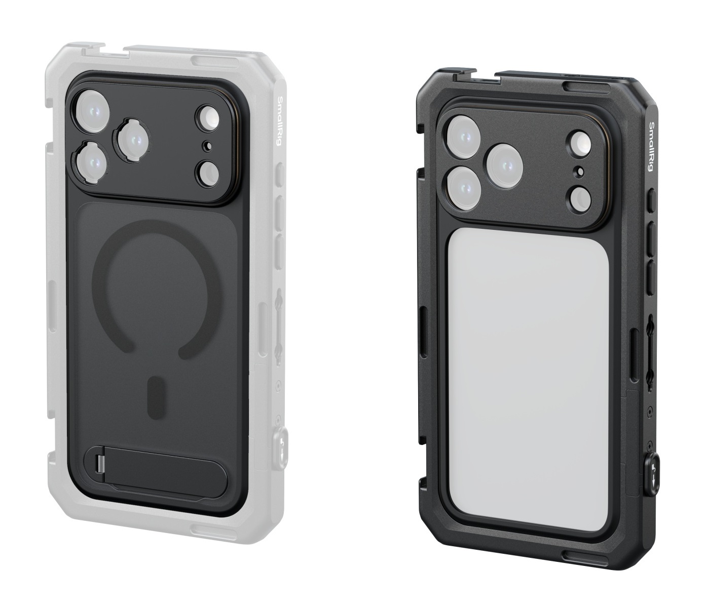 SmallRig Gabbia Video Mobile per iPhone 17 Pro Max - Attacco a T e Piastra Posteriore per Obiettivo da 17 mm