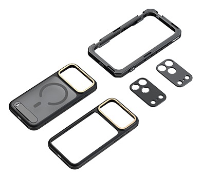 SmallRig Gabbia Video Mobile per iPhone 17 Pro Max - Attacco a T e Piastra Posteriore per Obiettivo da 17 mm