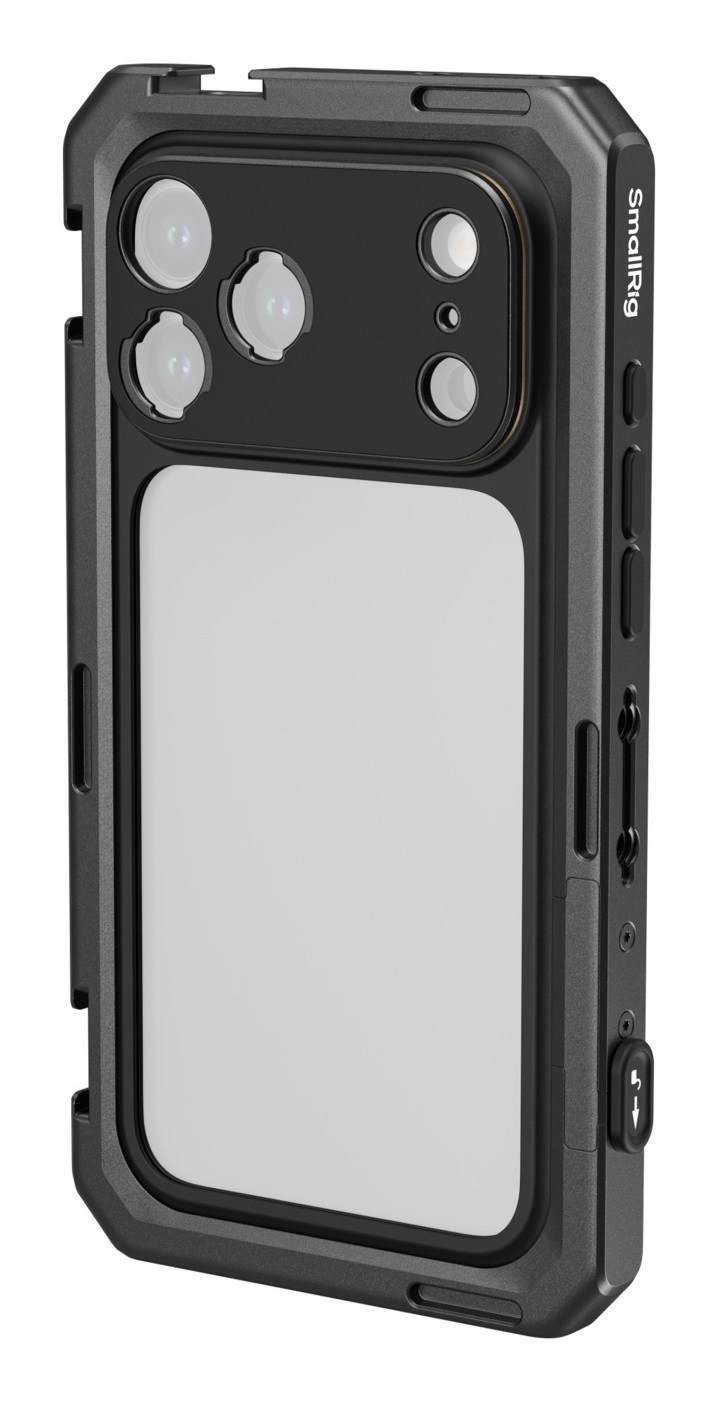 SmallRig 5546 Gabbia Video Mobile per iPhone 17 Pro / Pro Max - Edizione Base per Registrazione e Scatto Professionale