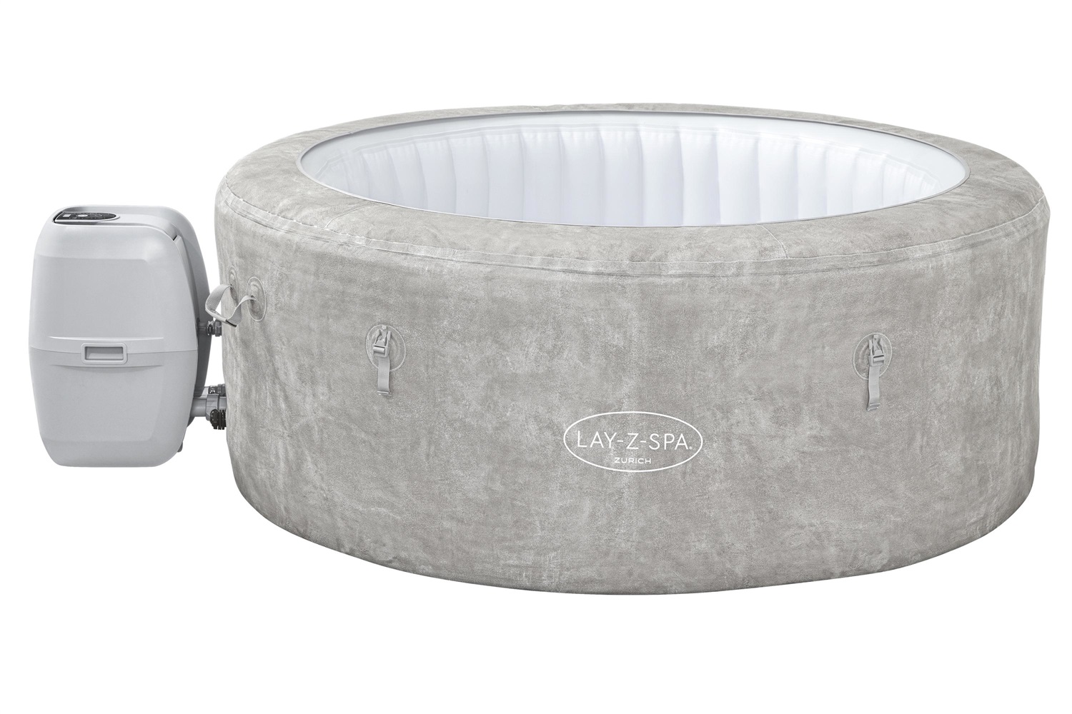 Bestway Lay-Z-Spa 60065 Idromassaggio Gonfiabile Zurich AirJet 180x66 cm per 2-4 Persone - Capacità 669 Litri