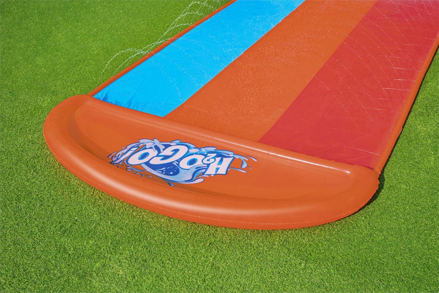 Bestway H2OGO Scivolo Triplo Tsunami con Spruzzi - Scivolo d'acqua a 3 corsie (488 cm) con Tsunami Splash Ramp™