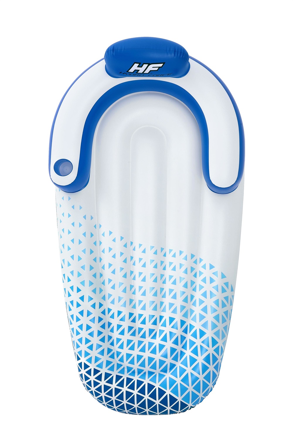 Bestway Materassino Gonfiabile Indigo Wave Lounge Hydro-Force 43533 - 191 x 107 cm, Inflata-Shield, Braccioli e Portabicchiere