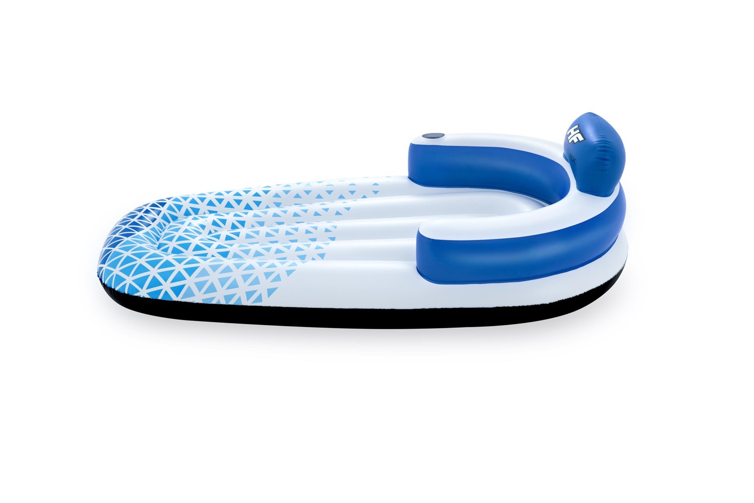 Bestway Materassino Gonfiabile Indigo Wave Lounge Hydro-Force 43533 - 191 x 107 cm, Inflata-Shield, Braccioli e Portabicchiere