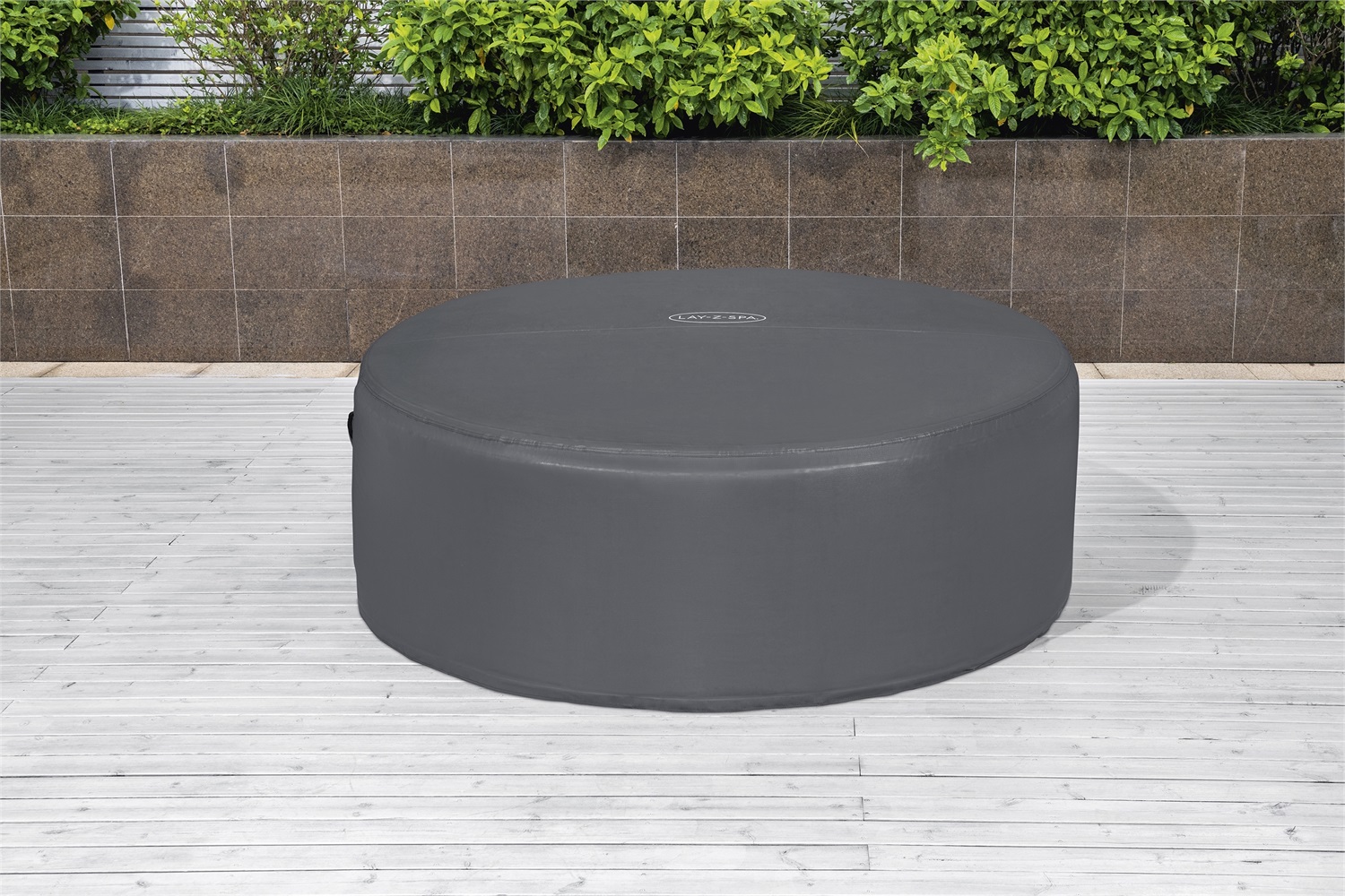 Bestway 60317 Lay-Z-Spa Copertura Termica Rotonda 180x66 cm - Impermeabile, Compatibile con Idromassaggi, Apertura con Cerniera, Doppio Strato EnergySense