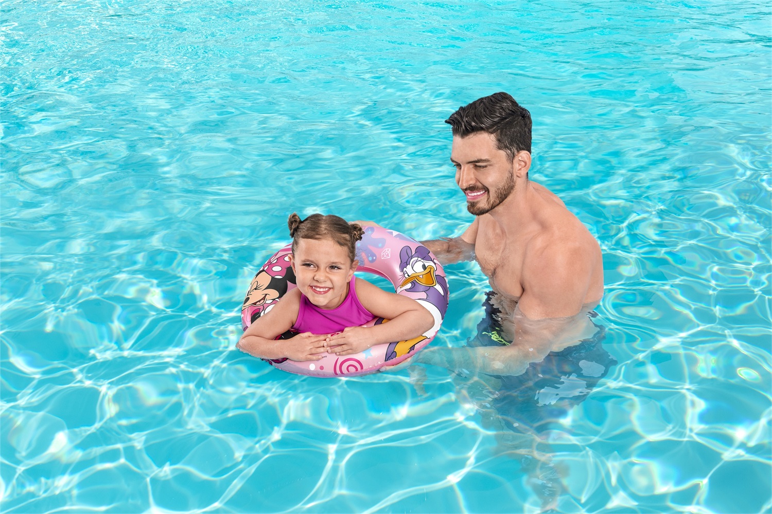 Bestway Salvagente Disney Minnie Ø 56 cm - Ideale per Bambini dai 3 ai 6 Anni