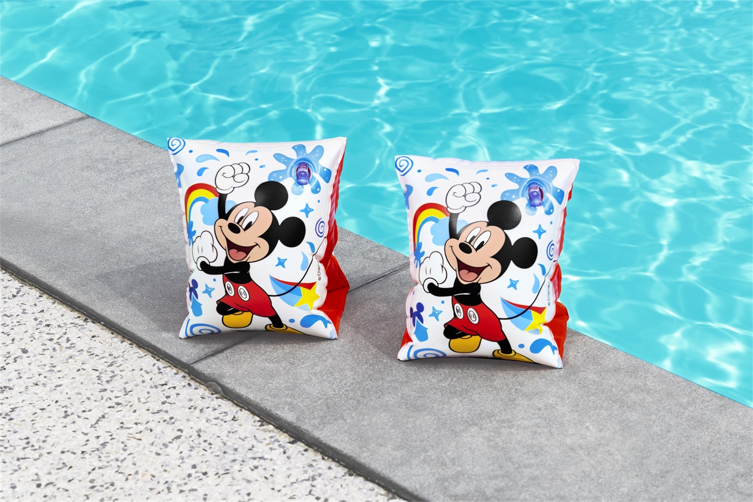 Bestway Braccioli da Nuoto Mickey Mouse 91002 Multicolore 23x15 cm per Bambini dai 3 ai 6 Anni