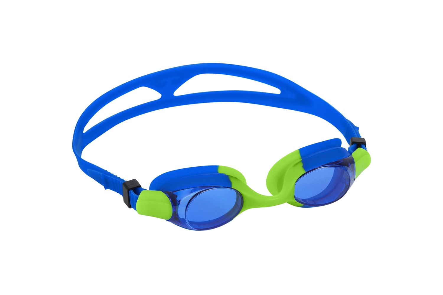 Bestway Occhialini da Nuoto per Bambini - Modello Lightning Art. 21065, 7 anni, Lenti Antiurto, Ponte e Cinturino Regolabili