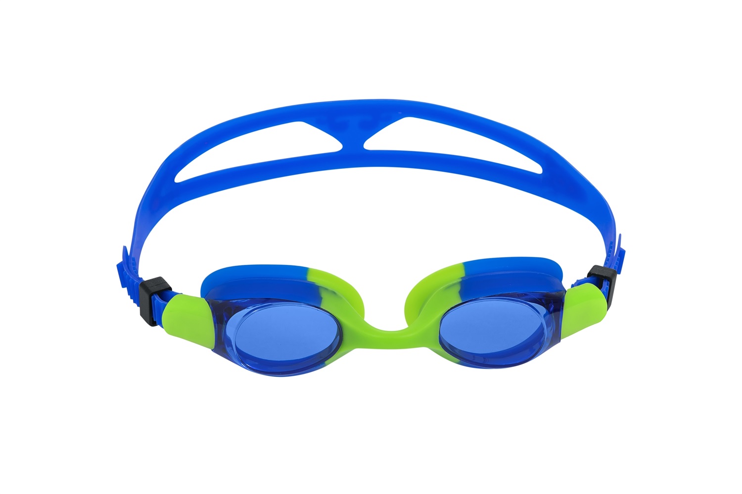 Bestway Occhialini da Nuoto per Bambini - Modello Lightning Art. 21065, 7 anni, Lenti Antiurto, Ponte e Cinturino Regolabili
