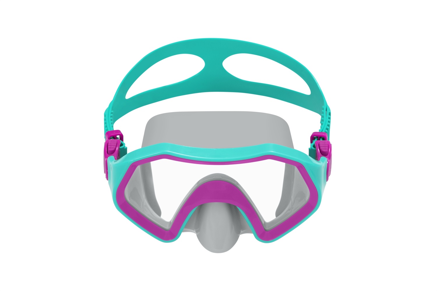 Bestway Maschera Subacquea Crusader™ 22049 per Bambini 7 Anni - Lenti in Policarbonato Antiurto, Cinturino Regolabile, Colori Assortiti