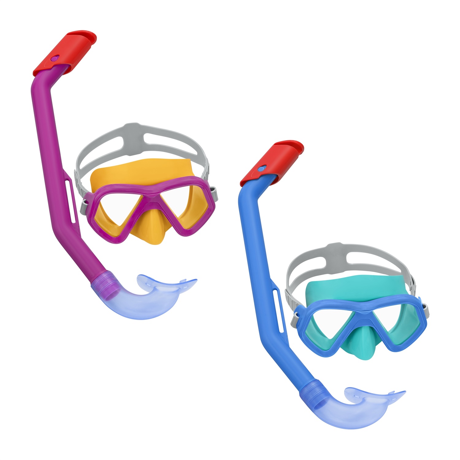 Bestway Maschera da Snorkeling Dominator con Boccaglio per Bambini 3 Anni - Lenti in Policarbonato Resistenti e Materiali Privati di Lattice