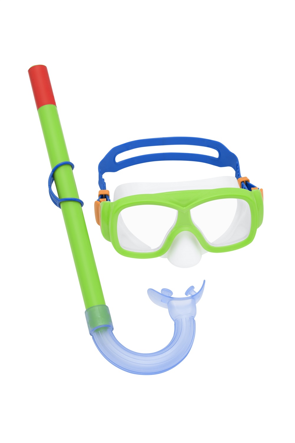 Bestway 24035 Maschera per Snorkeling con Boccaglio per Bambini, 7-14 Anni, Lenti in Policarbonato con Protezione UV, Cinturino in Silicone Regolabile