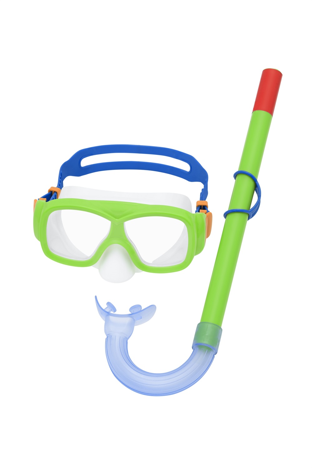 Bestway 24035 Maschera per Snorkeling con Boccaglio per Bambini, 7-14 Anni, Lenti in Policarbonato con Protezione UV, Cinturino in Silicone Regolabile