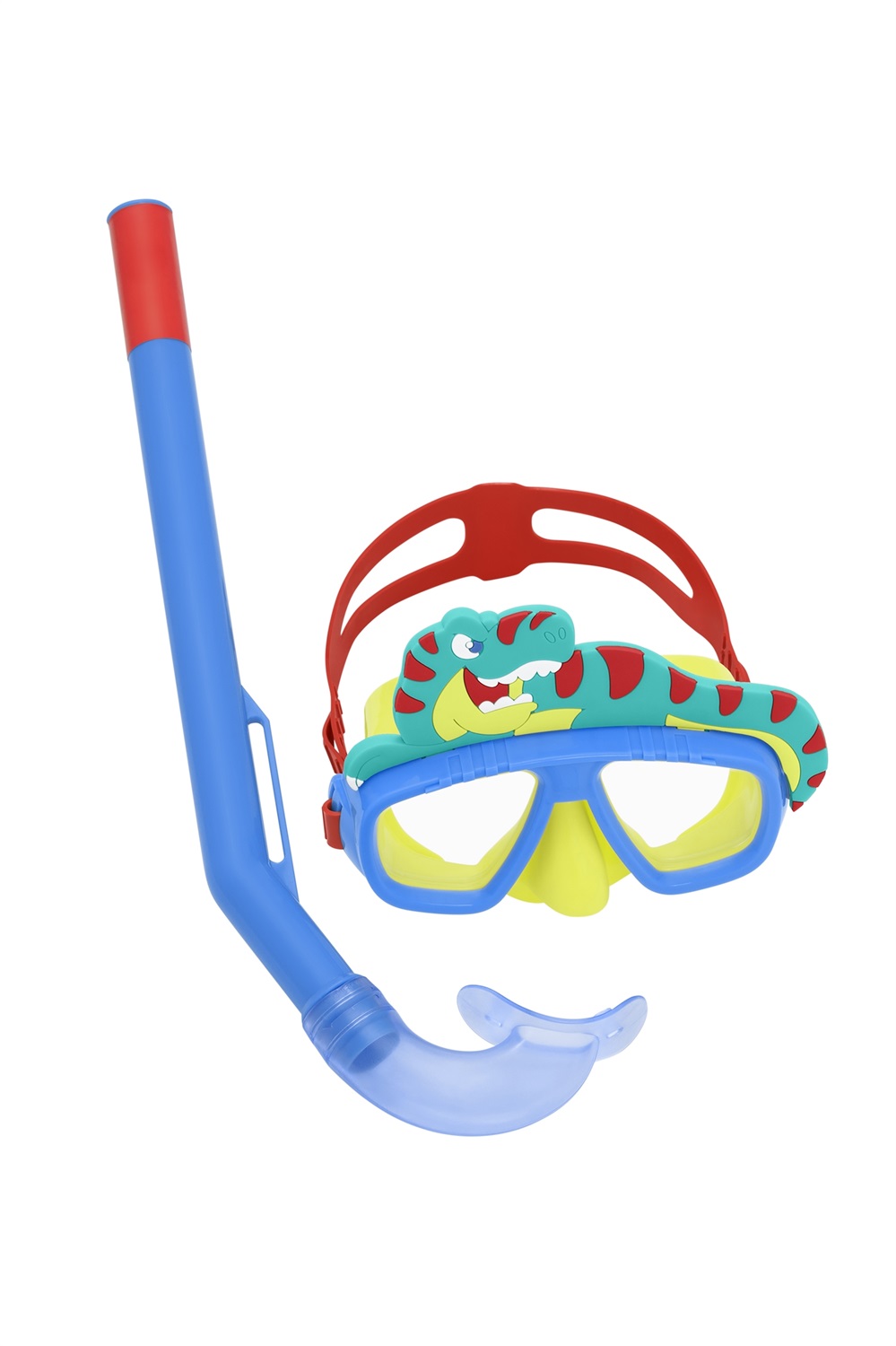 Bestway Maschera da Snorkeling AquaPals 24059-5 con Boccaglio per Bambini 3 Anni - Lenti in Policarbonato e Design con Animaletti