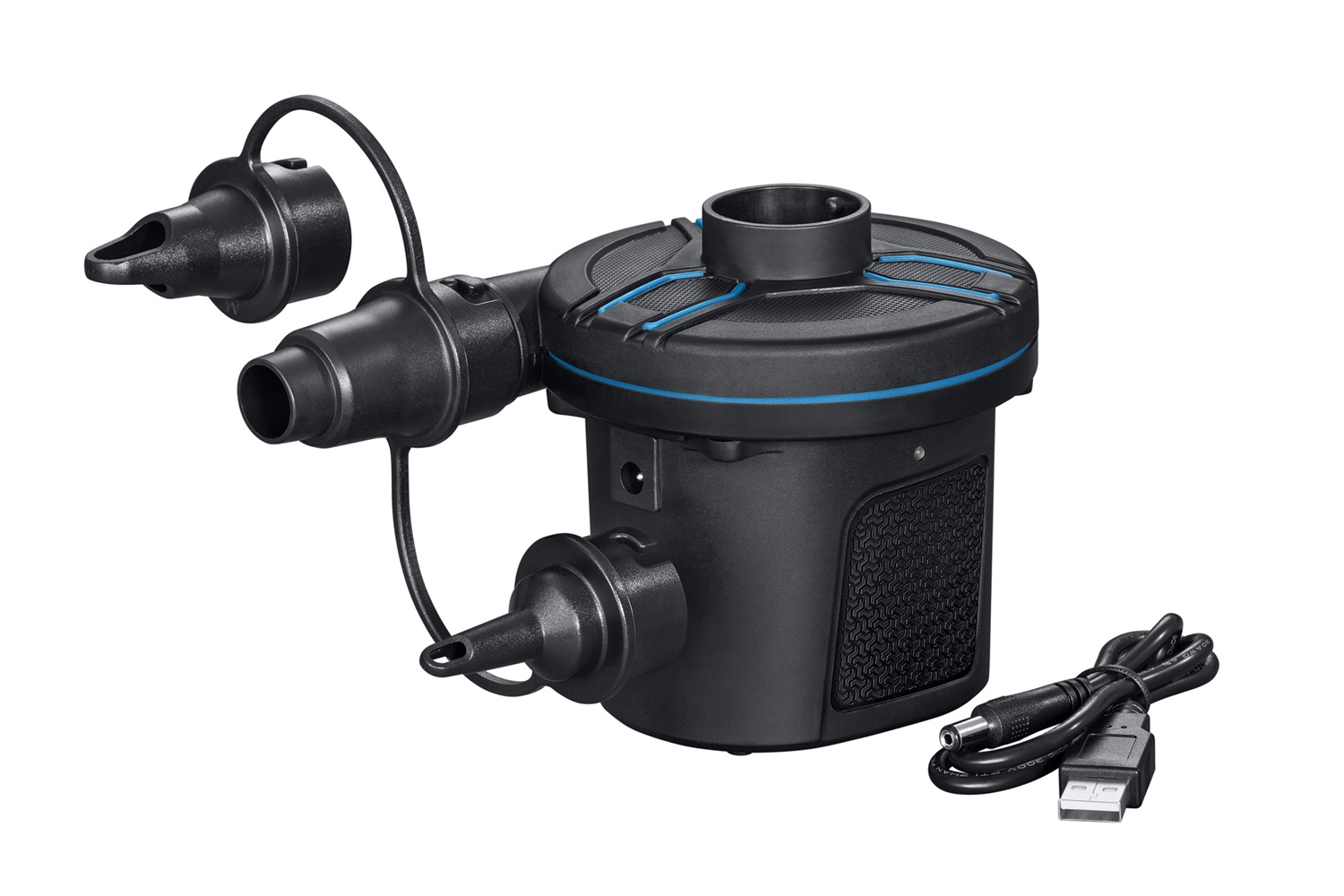 Bestway PowerTouch 62260 Pompa di Gonfiaggio Elettrica Ricaricabile 4.8V con Portata 565 l/min e 3 Adattatori