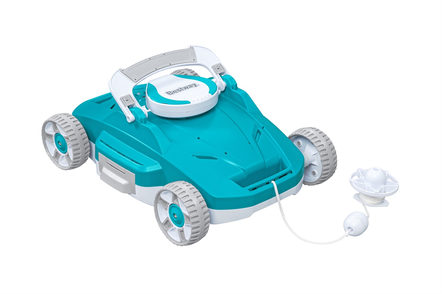 Bestway AquaTronix G200 - Robot Pulitore Automatico per Piscine Fino a 50 m², Batteria Ricaricabile, Colore Blu e Grigio
