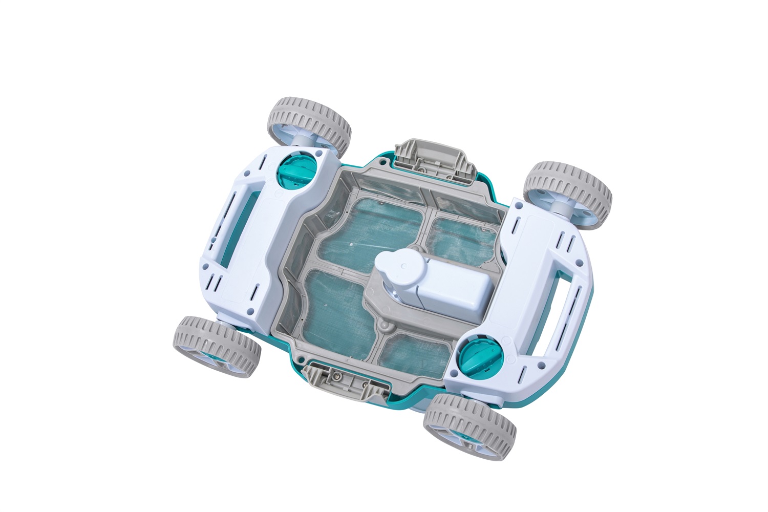 Bestway AquaTronix G200 - Robot Pulitore Automatico per Piscine Fino a 50 m², Batteria Ricaricabile, Colore Blu e Grigio