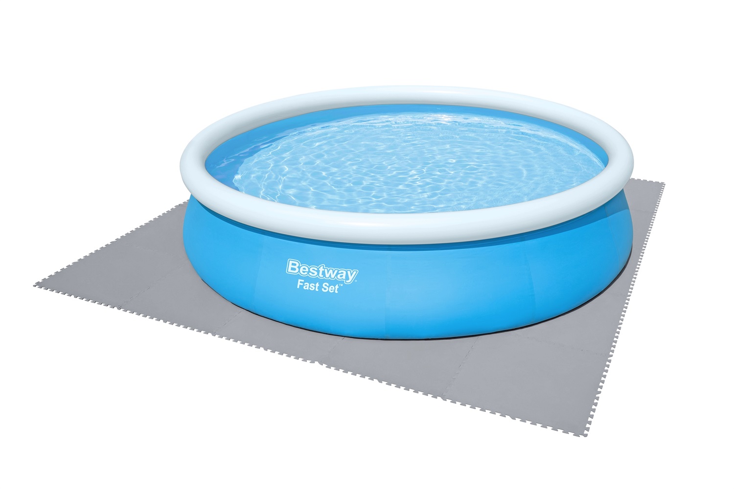 Bestway Tappetino Base Polietilene Morbido 78x78 cm - Confezione da 9 pezzi, Protezione per Piscine e Aree Esterne